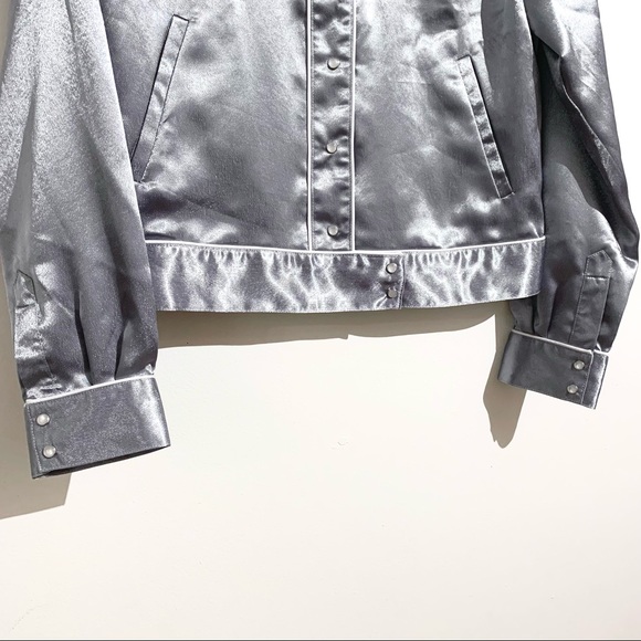 UO Embroidered Satin Gas Jacket - Picture 14 of 15